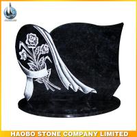 Haobo Natural Granite Memorials Plaque With Line Carving